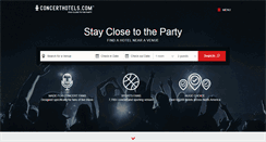 Desktop Screenshot of concerthotels.com